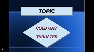 Power Point Presentation On Cold Gas Thruster.