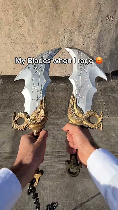My Blades Before And After My Rage  🤬 #godofwar