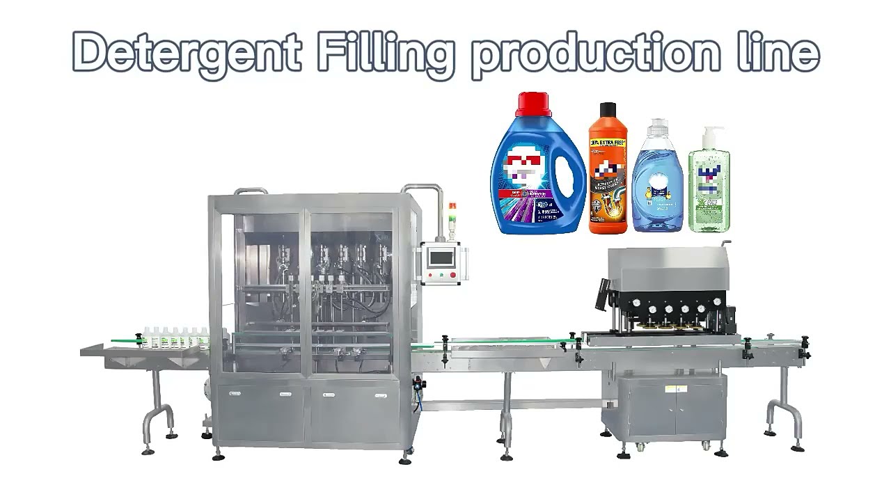 Automatic Shower Gel Liquid Detergent Bottle Shampoo Filling Machine