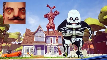 Hello Neighbor - My New Neighbor Dark Riddle Skeleton Act 2 Gameplay Walkthrough
