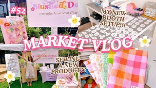 OUTDOOR MARKET VLOG 🌼🌷🦋 & Sewing new product prototypes! | Studio Vlog 52 | Small business vlog