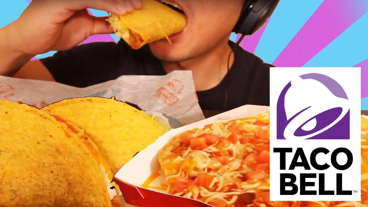Asmr Taco Bell Mexican Pizza 2 Taco Supreme Combo Meal Youtube