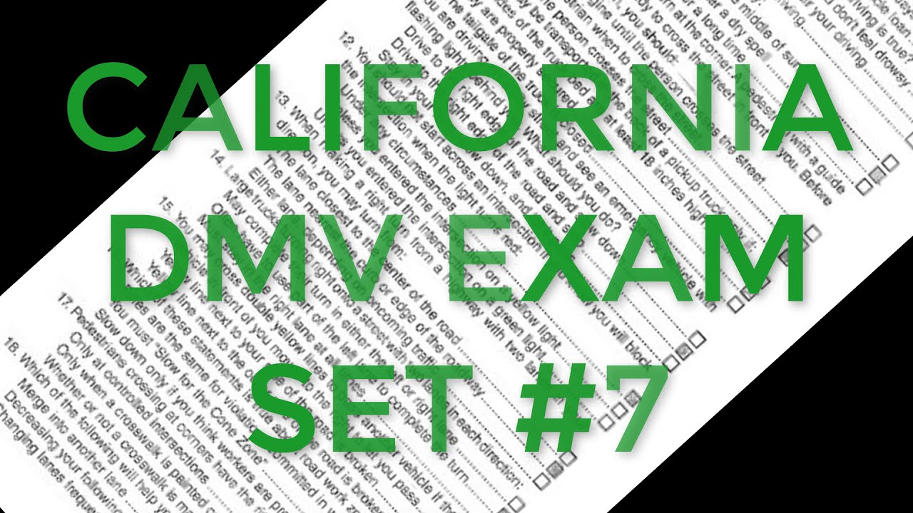 California DMV Written Test 2023 2023 california dmv written permit