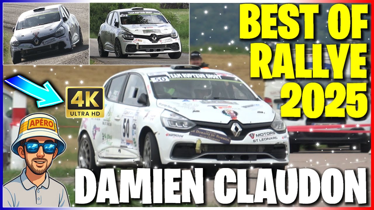BEST OF RALLYE DAMIEN CLAUDON 2025 : Renault Clio RS R3T R3 !