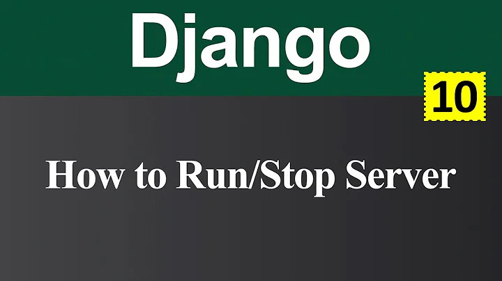 How to Run and Stop Server in Django (Hindi)