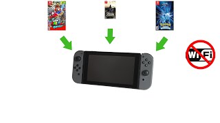 How to Install Nintendo Switch Games WITHOUT WiFi (very easy)
