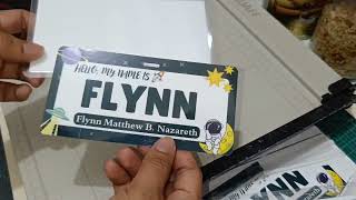 How to make laminated name tag