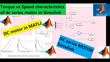 DC MOTOR SIMULATION USING SIMULINK MATLAB |  Torque speed characteristics of dc motor in Simulink