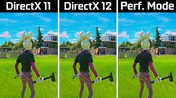 Fortnite Chapter 2 Remix - DirectX 11 vs DirectX 12 vs Performance Mode - FPS Boost