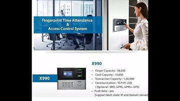 ESSL X990 Biometric Attendance Machine  Push Data Attendance Machine Access