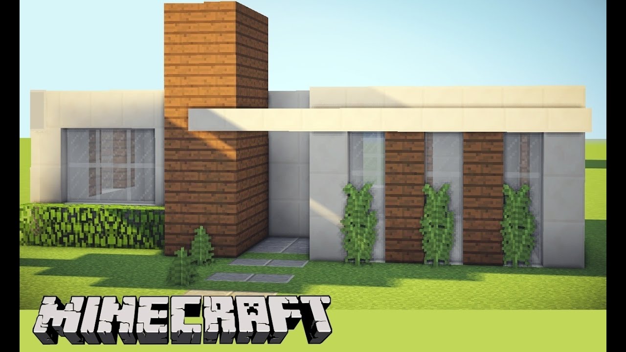 Minecraft: CASA fácil MODERNA Tutorial #1✓