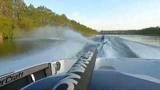 Slalom waterskiing, March 2024 - MMW, 32mph, 35’ off