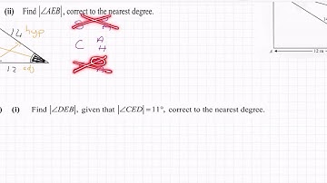 Trigonometry Q9 2014 Paper 2 Leaving Cert Ordinary Level Maths
