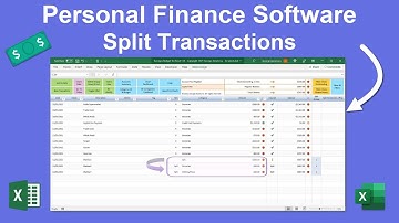 Split Transactions Into More Than One Category in Personal Finance Software & Budget Spreadsheet