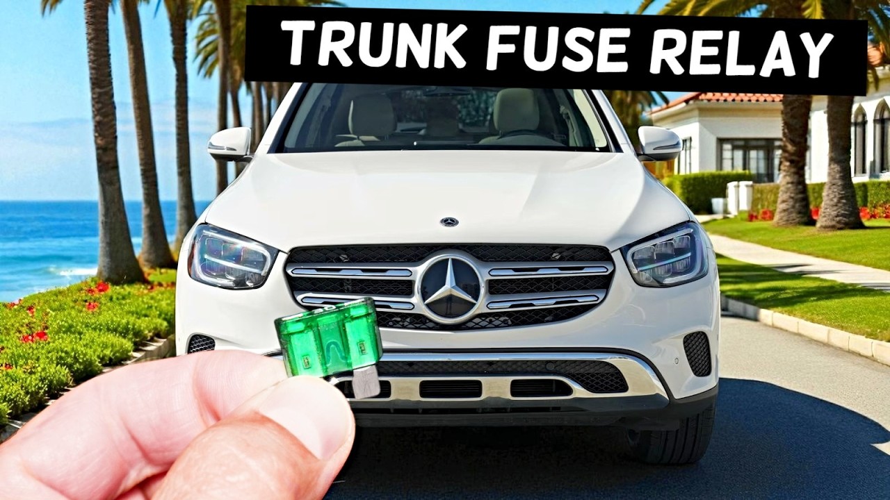 MERCEDES GLC Trunk Trunk Switch Actuator Fuse Relay Location GLC 300 ...