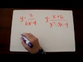 Quiz on Horizontal Asymptotes of Rational Functions