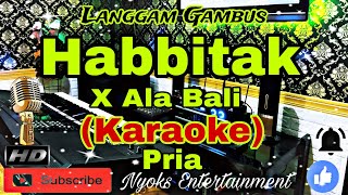 HABBITAK  x Ala Bali - Ai Khodijah (Karaoke) Religi || Nada Pria || GIS minor