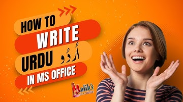 How to write Urdu in Microsoft Office without Inpage.