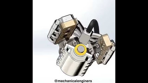 Solidwork (v6 engine assembly animation)