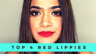 BROWN GIRL FRIENDLY | MY TOP 4 RED LIPSTICKS