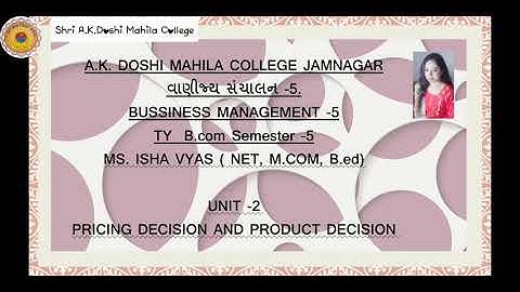 Ty bcom bm lecture 29 by pro Ms Isha Vyas