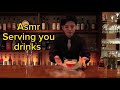 Elegant Waiter Serving Drinks For You ASMR Relax And Sleep 