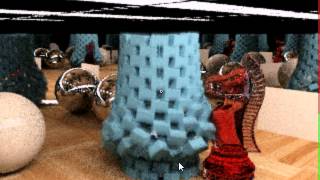 Real-Time Path Traced Bricks Interior