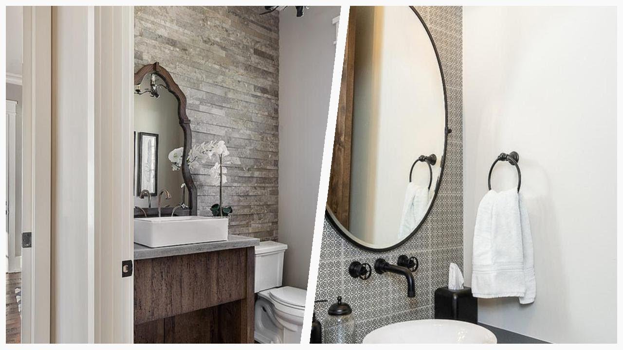 75 Rustic White Powder Room Design Ideas You'll Love ☆ YouTube