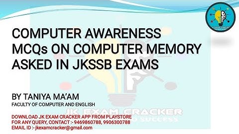 COMPUTER MEMORY MCQ