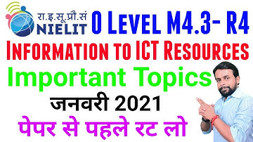ICT M4 3 R4 Most Important Topics । M4 3 R4 pass karne ka tarika। ICT  Me aane wale Question। ICT Re