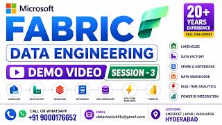 Microsoft Fabric Data engineering Demo -3  Data Stack Skills