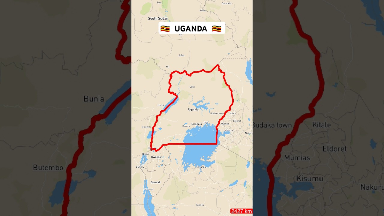 🇺🇬 Landborder of Uganda l It is Landlocked Country in East Africa 
