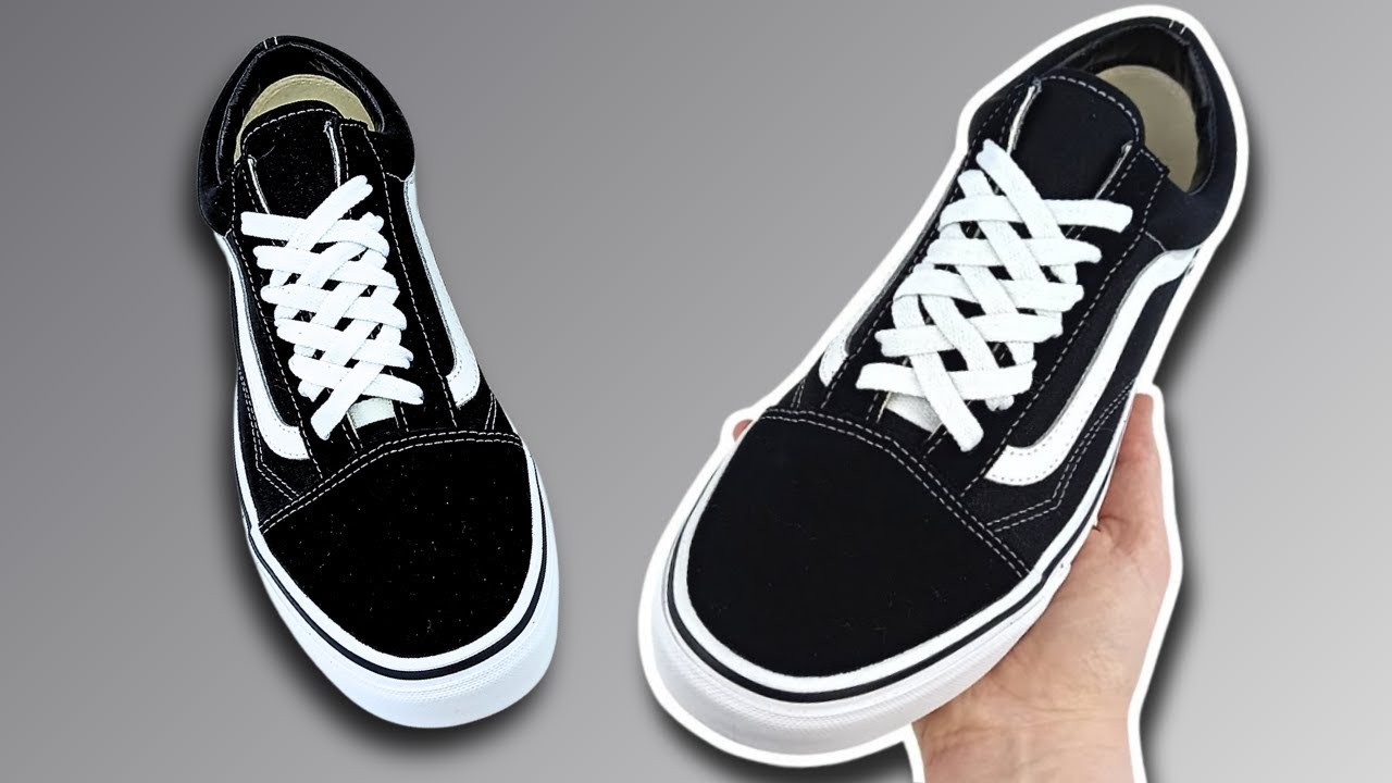 How To Diamond Lace Vans (EASY Way) - YouTube