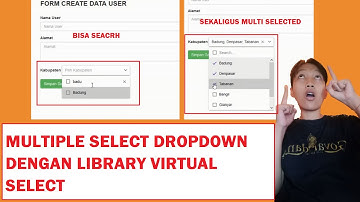 Dropdown multiple select dengan library virtual select