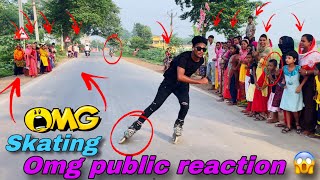 Fully crazy public reaction 😱😱 || Don’t miss the End 🔥 #skating #brotherskating #skater