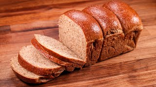 Beautiful 100% Whole Wheat Sandwich Loaf Recipe | Yudane Method