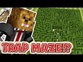 MINECRAFT TRAPS MAZE MODDED MINIGAME - MINECRAFT MOD CHALLENGE | JeromeASF