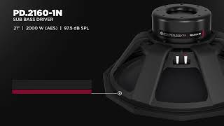 Precision Devices Pd21601n  21 Neodymium Sub Bass Loudspeaker Driver
