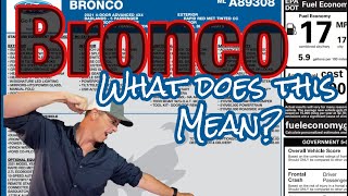 How to read the Ford Bronco Window Sticker - Any Ford trucks!