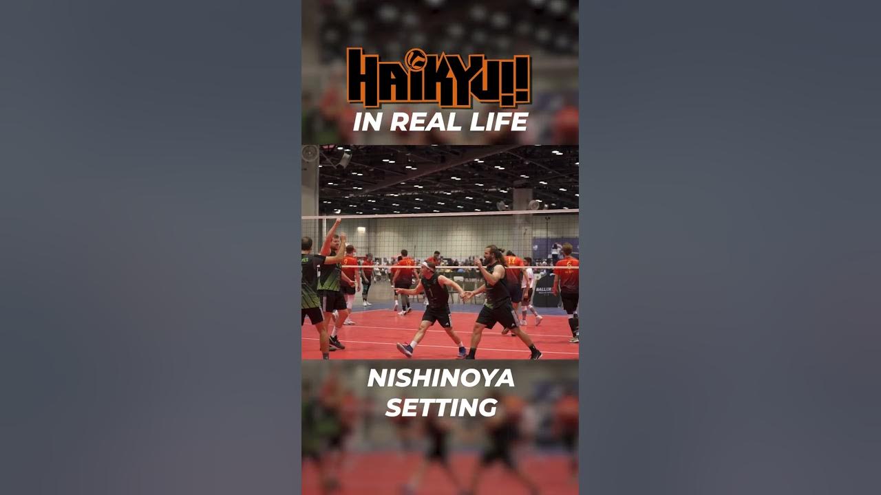 Nishinoya setting in real life shorts haikyuu volleyball youtube