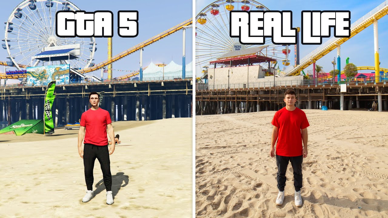 GTA VIDA REAL - O PIER de SANTA MONICA! (LOS ANGELES) 