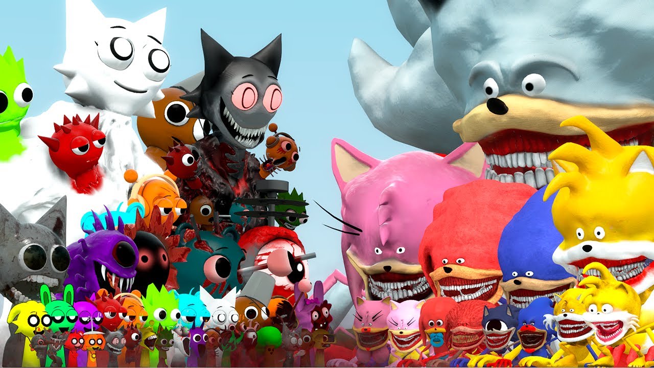 NEW ULTIMATE BOSSES SPRUNKI INCREDIBOX VS ALL SONIC TAPES FAMILY (Garry's Mod)