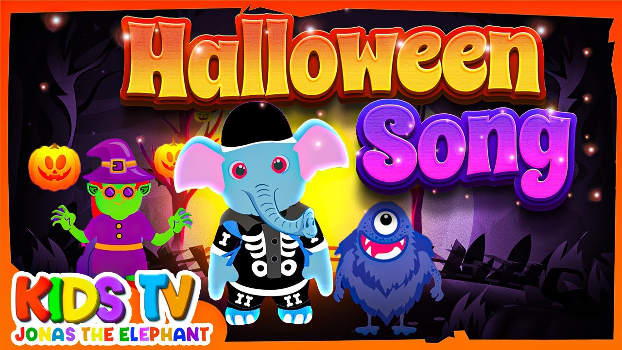 🎃 Happy Halloween Song with Jonas the Elephant 👻 Fun Kids Music ...
