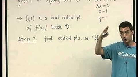 52 -   A two variable example of Lagrange multipliers