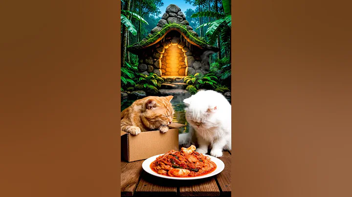 Video 11622311: fluffy persian cat, persian cat eating