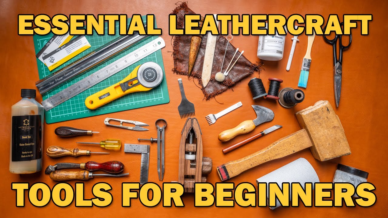 Leather Working Tool, Leather Making Tool Kit DIY Leather Craft Tools,  Cutting Leather Making For Beginner Leather Working 