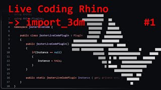 Live Coding Rhino / import_3dm  #1