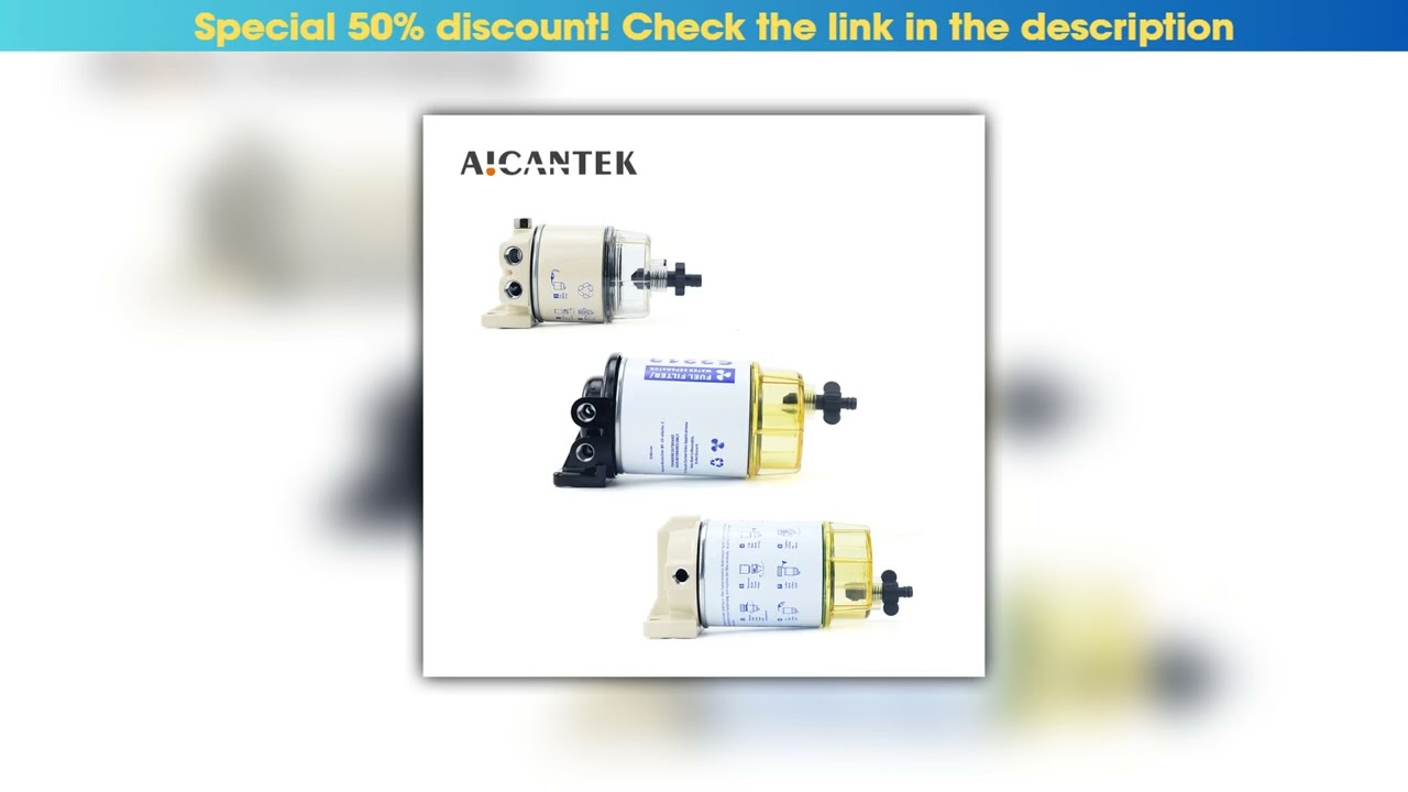Deal Fuel Filter Water Separator Assembly Outboard S3213 S3227 R12T For Mercury Quicksilver OMC Mar