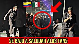 Peso Pluma Se Baja Del Escenario Y 4Lt3Ra Alos Fans En Colombia 