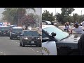 Protester Jumps on Moving CHP Car during Trump's Sacramento Visit